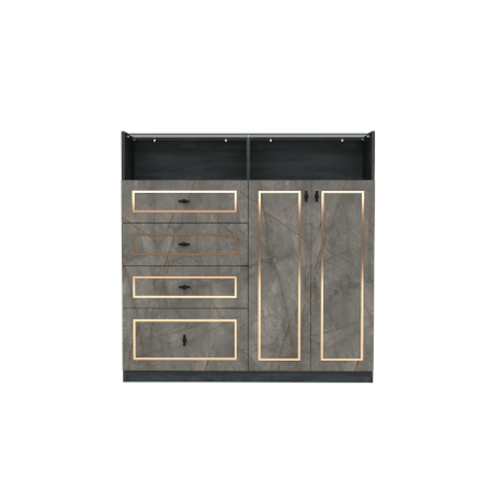 ตู้ลิ้นชัก 4 ลิ้นชัก WISDOM DESIGN FURNITURE GDW-121 120 ซม. สีแอชเกรย์/บราวน์มาร์เบิ้ล_0